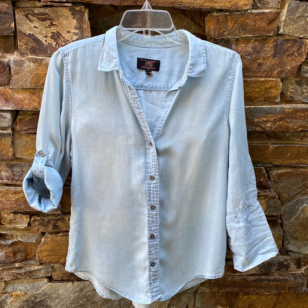 Cute denim button down shirt